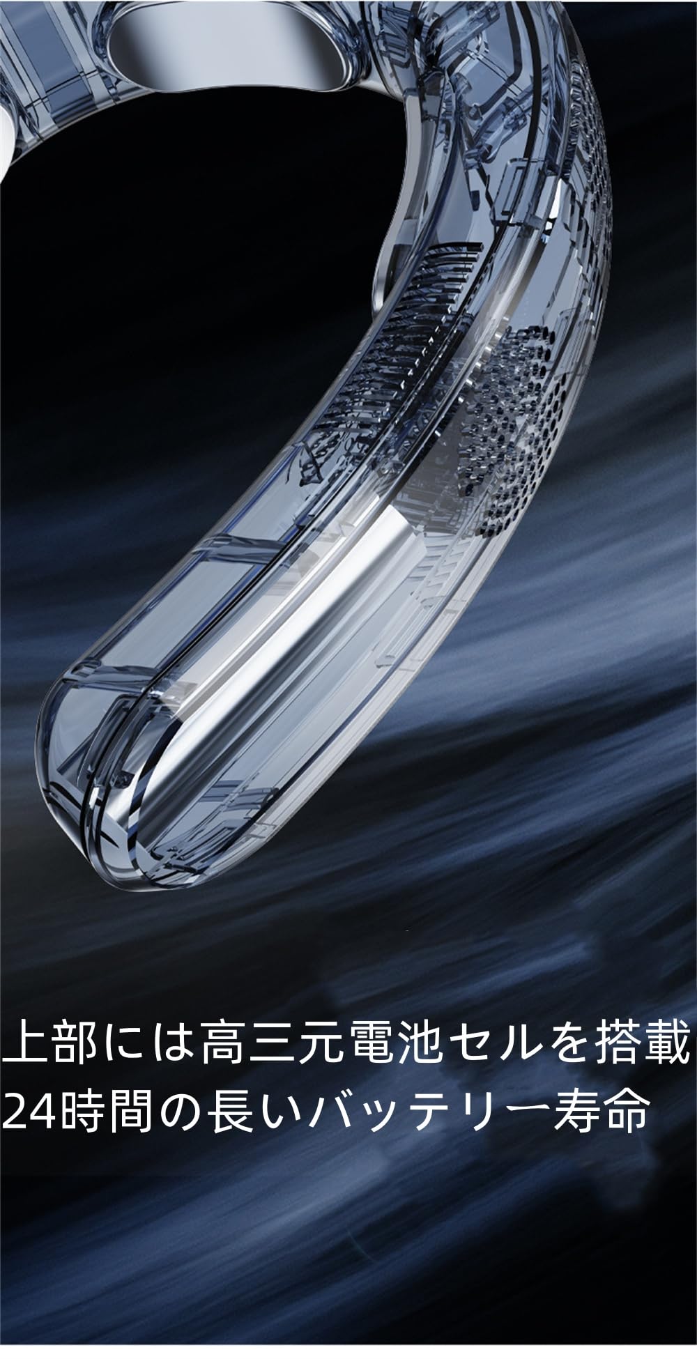 （新品同様）TVTネッククーラー ・2024年夏新型・3段階風量＆冷感調節 Amazon | TVT首掛け扇風機 ネッククーラー【2024年夏新型・3段階